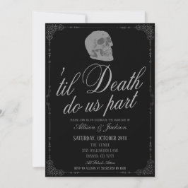 Til Death Do US Part Wedding Invitation Kaart