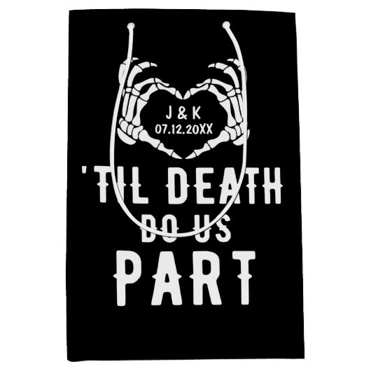 Til Death Do US Part Wedding Supplies Guest Medium Cadeauzakje (Voorkant)