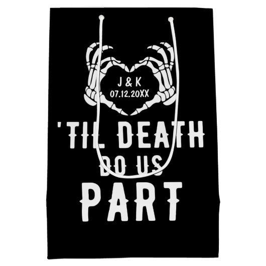 Til Death Do US Part Wedding Supplies Guest Medium Cadeauzakje (Achterkant)