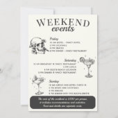 Til Death Do Us Party Bachelorette Cocktail Kaart (Achterkant)