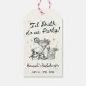 Til Death Do US Party Bachelorette Cocktail Party Cadeaulabel (Achterkant)