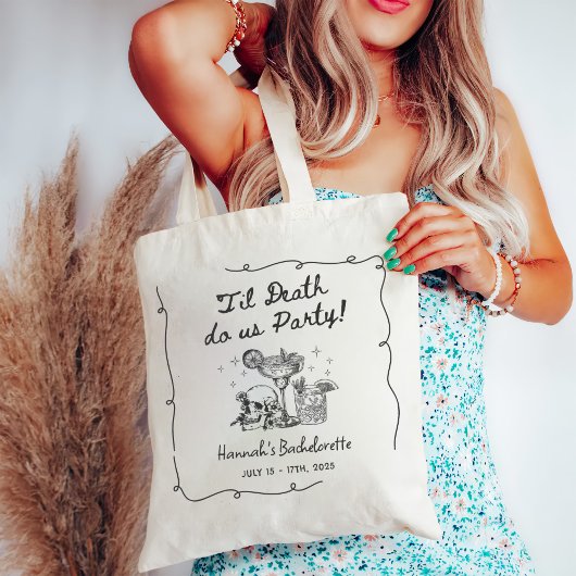 Til Death Do US Party Bachelorette Cocktail Party Tote Bag