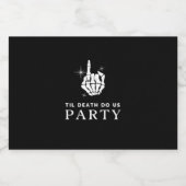 Til Death Do US Party Bachelorette Party Likeurfles Etiket (Enkel label)