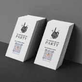 'Til Death Do US Party Bachelorette QR Code Kaart Plaatskaartje