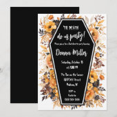 Til Death Do us Party, Bloemen vrijgezellenfeest Kaart (Voorkant / Achterkant)