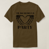 Til Death Do US Party Bride Skeleton T-shirt (Design voorkant)