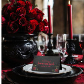 Til Death Do Us Party Gothic Rood & Zwart Rozen Pl Plaatskaartje
