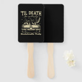 Til Death Do Us Party Halloween D Yellow Handwaaier (Voorkant en achterkant)