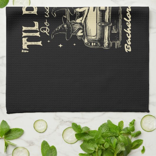 Til Death Do Us Party Halloween D Yellow Theedoek (Gevouwen)