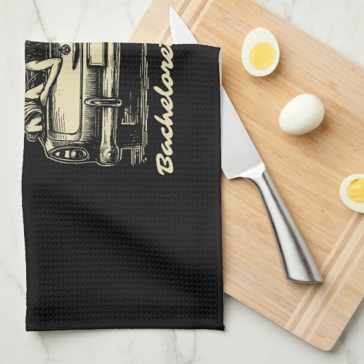 Til Death Do Us Party Halloween D Yellow Theedoek (Quarter Fold)