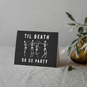 Til Death Do Us Party Skelet Halloween Kaart