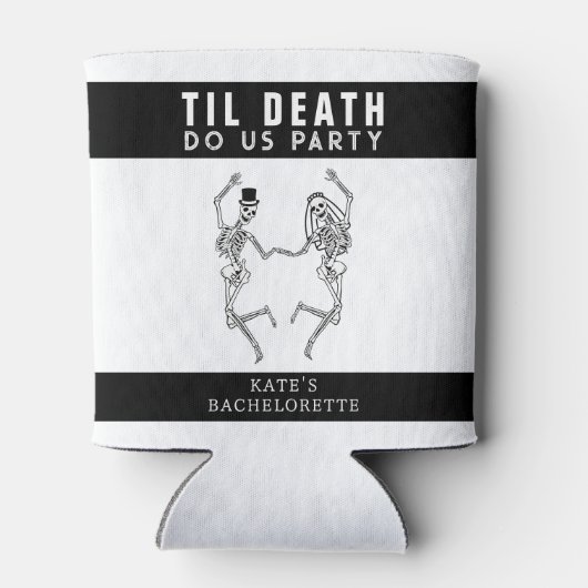 Til Death Do US Party Skelet Paar Bachelorette Blikjeskoeler (Achterkant)