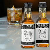 Til Death Do US Party Skelet Paar Bachelorette Likeurfles Etiket
