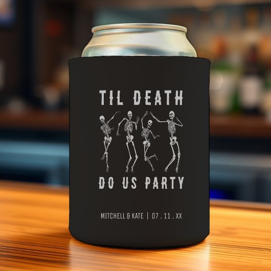 Til Death Do US Party Skeleton Bachelorette Party Blikjeskoeler