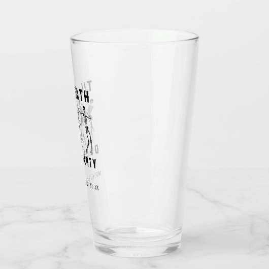 Til Death Do US Party Skeleton Bachelorette Party Glas (Links)