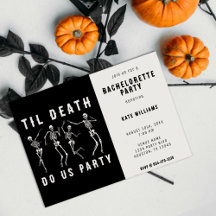 Til Death Do US Party Skeleton Bachelorette Party