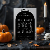 Til Death Do US Party Skeleton Bachelorette Party Kaart