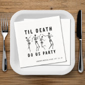 Til Death Do US Party Skeleton Bachelorette Party Servet
