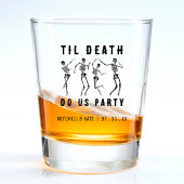 Til Death Do US Party Skeleton Bachelorette Party Shot Glas