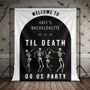 Til Death Do US Party Skeleton Bachelorette Party Wandkleed