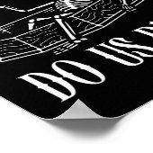 Til Death Do Us Party Skeleton Halloween bruid Wed Poster (Hoek)