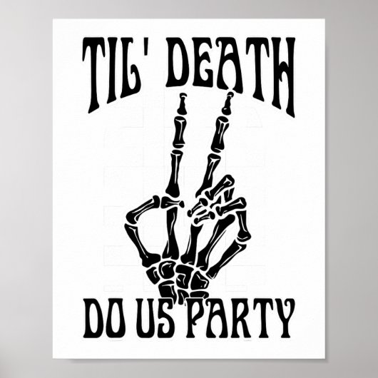 Til Death Do US Party Team Bruid Gothic Bacheloret Poster (Voorkant)