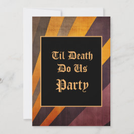 Til Death Do Us Party Uitnodiging voor Halloween