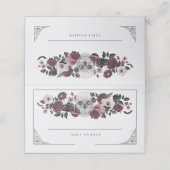 Til Death Do US Party Waterverf Schedel Bruiloft Plaatskaartje (Buitenkant ongevouwen)