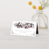 Til Death Do US Party Waterverf Schedel Bruiloft Plaatskaartje (Voorkant)