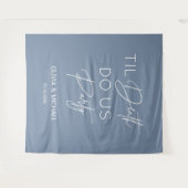  Til death do us party wedding dusty blue Wandkleed (Voorkant (horizontaal))