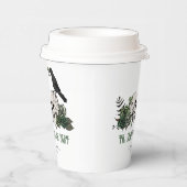 Til Death Gothic Bloemschedel Ierse bruiloft Papieren Bekers (Rechts)