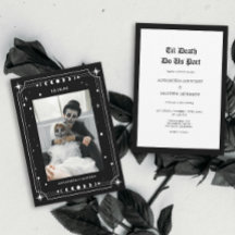Til Death Gothic Foto Halloween Bruiloft