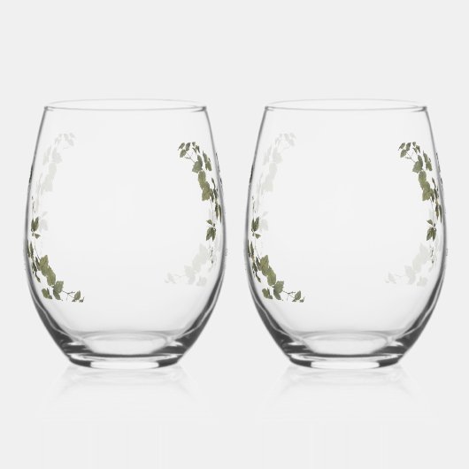 Til Death Gothic Heart Bloemenschedels Trouwgunst Wijnglas Zonder Voet (Links)