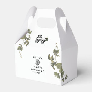 Til Death Gothic Heart Floral Skulls Bruiloft Bedankdoosjes