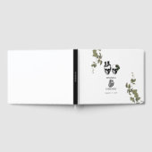 Til Death Gothic Heart Floral Skulls Bruiloft Gastenboek (Volledig)