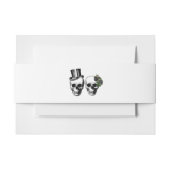 Til Death Gothic Heart Floral Skulls Bruiloft Uitnodigingen Wikkel (Voorkant Voorbeeld)