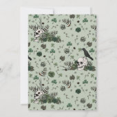 Til Death Gothic Irish Floral Skull Vrijgezellenfe Kaart (Achterkant)