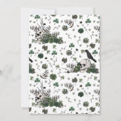 Til Death Gothic Irish Floral Skull Vrijgezellenfe Kaart (Achterkant)