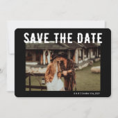 Til Death Gothic Skeleton Zwart Save The Date (Voorkant)