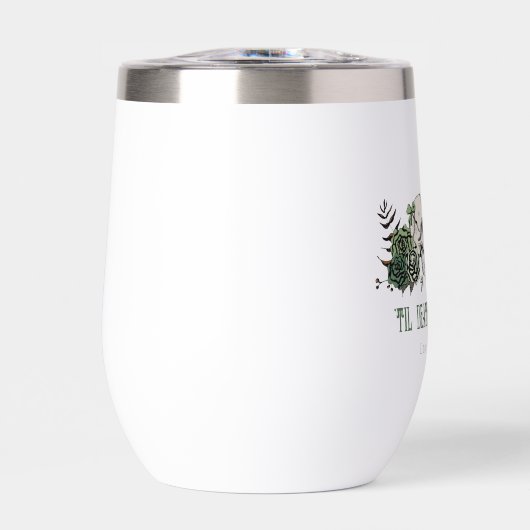 Til Death Gothic St Patricks Day Bloemenschedel (Voorkant)