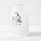 Til Death Gothic St Patricks Day Bloemenschedel Matglas Bierpul (Voorkant links)