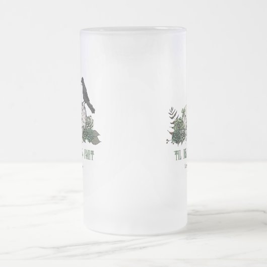 Til Death Gothic St Patricks Day Bloemenschedel Matglas Bierpul (Center)