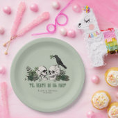 Til Death Gothic St Patricks Day Bloemenschedel Papieren Bordje (Feest)