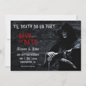 Til Death Gothic Weddenschap Save the Date (Voorkant)