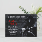 Til Death Gothic Weddenschap Save the Date (Staand voorkant)
