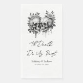 Til Death Halloween bruiloft servet (Voorkant)