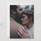 Til Death Halloween Skeleton Oranje Black Weddensc Kaart (Achterkant)