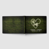 Til Death Heart Wit Neon Teken Boxwood Bruiloft Gastenboek (Volledig)