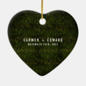 Til Death Neon First Kerstman Gehuwd Keramisch Ornament (Achterkant)