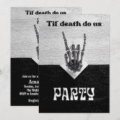 Til Death Party Bruids Douche Uitnodiging (Voorkant / Achterkant)